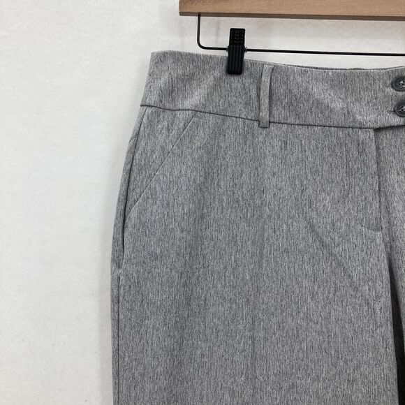 Apt. 9 Tummy Control Pants Women's 16 Gray Stretch Curvy Trouser Leg Mid Rise - Picture 3 of 15
